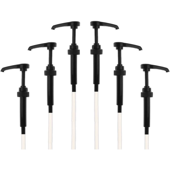 Bomba de sirope para botellas de 750 ml (paquete de 6), café negro