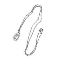 Ioensy - Collar De Urna Joyería De Cremación Recuerdo Para Mascotas Marido Amigos Plata