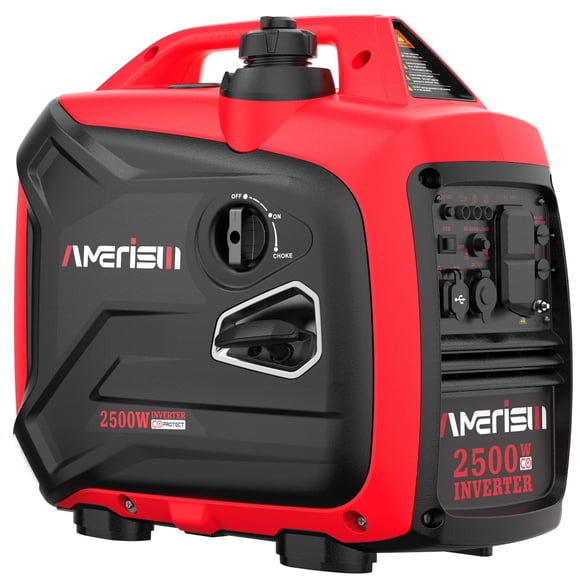 Generador inverter AMERISUN 2500 W a gas con sensor de CO