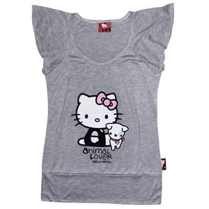 Polera Niña Hello Kitty Gris 14