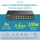 thumbnail image 3 of Conmutador de red D-Link DMS-108P de 8 puertos 2,5 Gb PoE, 3 of 9