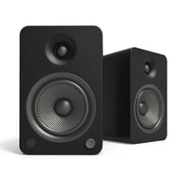 Altavoces De Estantería Autoamplificados Kanto Yu6Mb Con Bluetooth Y Preamplificador De Phono | Par | Negro Mate