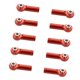 thumbnail image 4 of Vínculos De Cabeza De Bola De Metal M4 Junta De Extremo De Varilla De Tracción Para 1/10 1/8 RC Car Red, 4 of 5