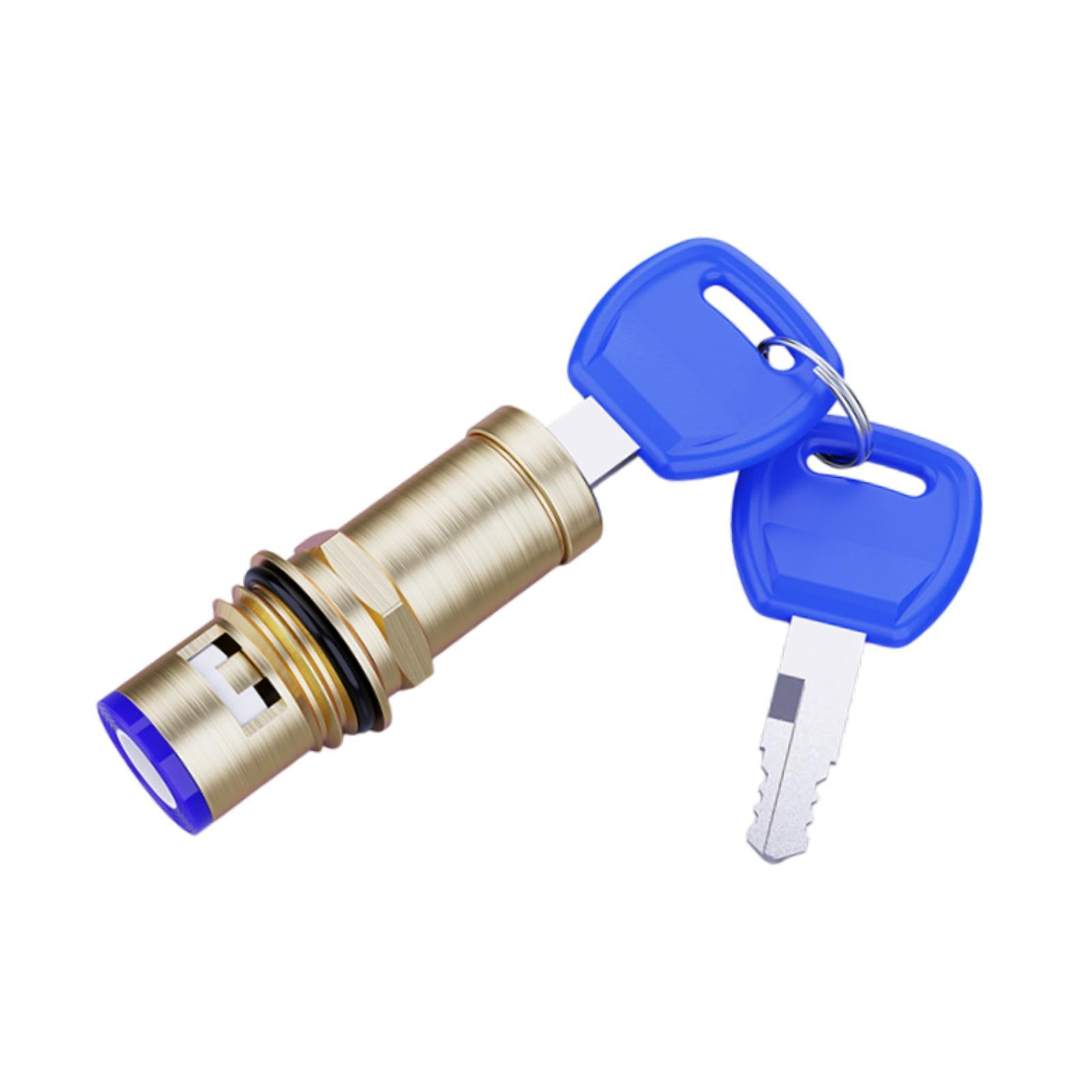 Magideal - Cerradura De Grifo Para Exterior, Núcleo De Latón, Cerradura De Válvula, Cerradura De Caño De Agua, Núcleo De Cerradura, Gestión De Grifo De Agua Para