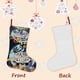 thumbnail image 3 of Cuphead Tema: Calcetines de Navidad, fino lino blanco para colgar en escaleras y chimenea, decoración navideña para el hogar, regalo de Navidad. 45cm × 32cm, 3 of 5