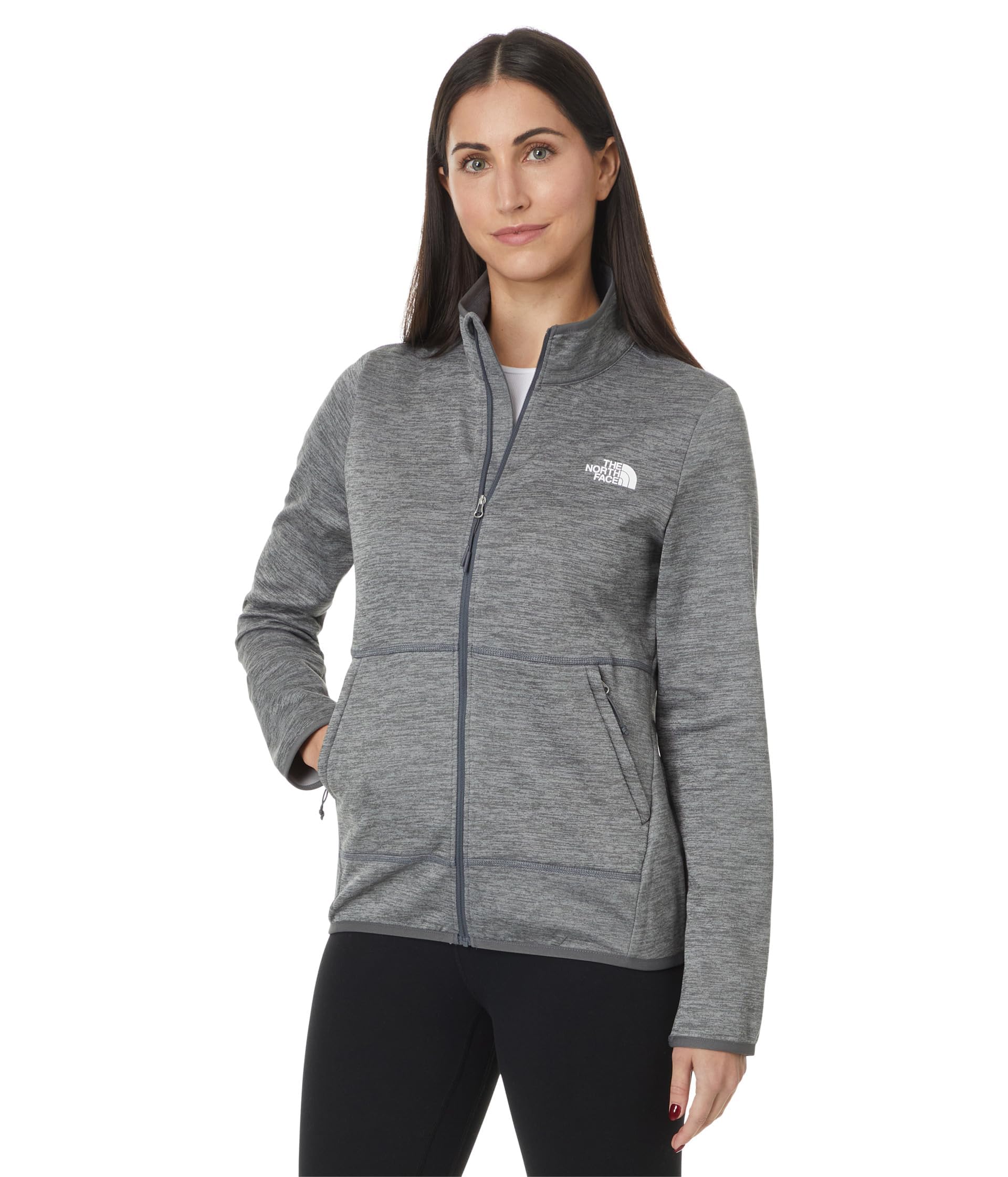Sudadera The North Face Canyonlands Con Cierre Completo Para Mujer, Gris, Talla L