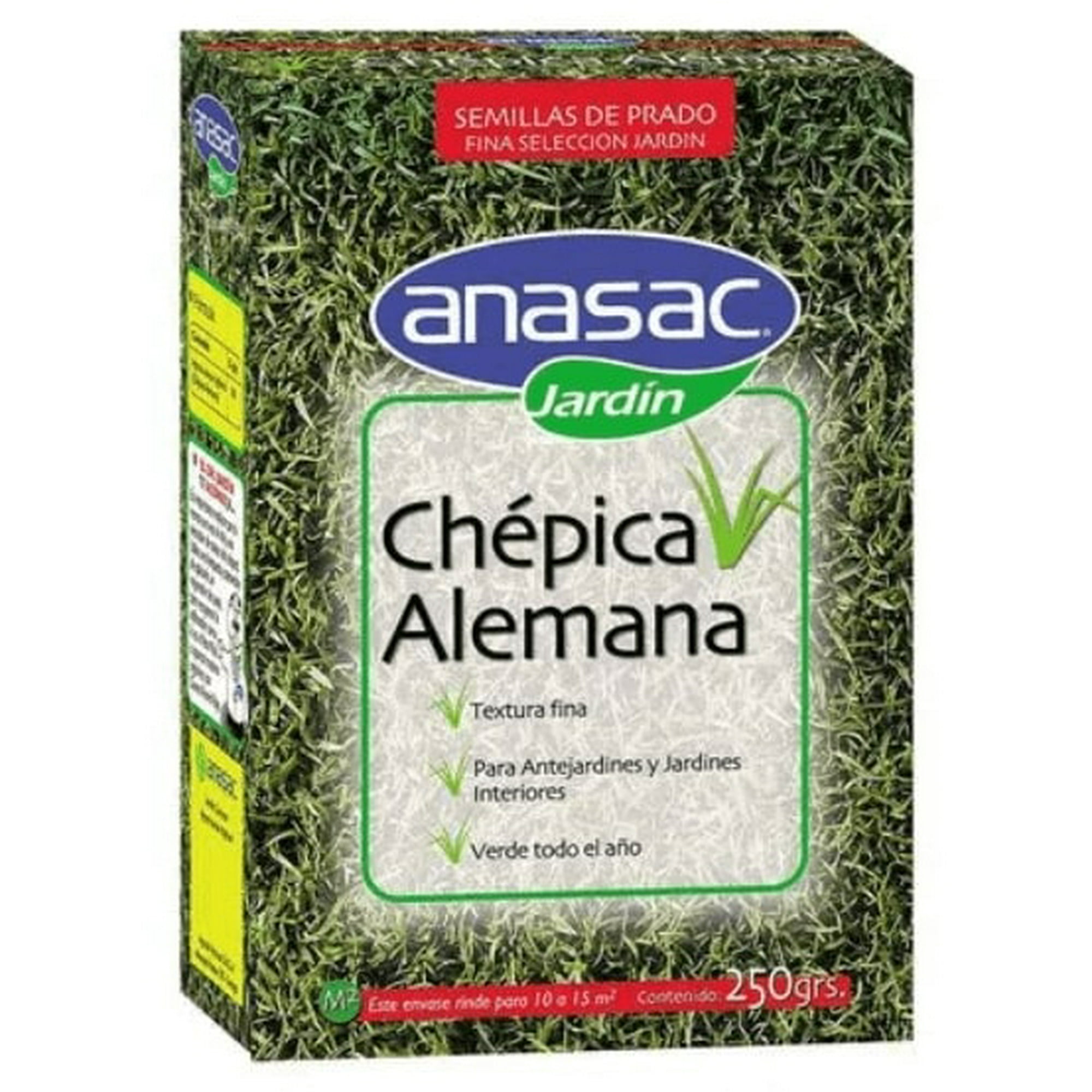 Semillas Pasto Chepica Alemana 250 Gr - Anasac - Jardín