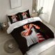 thumbnail image 1 of 3pcs Slim-Shady National Flag Portrait Themed Pattern Print 100% Polyester Bedding Set, 1 of 1