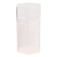 Magideal - Organizador Del Tenedor De Cepillo Del Maquillaje, Organizador De Acrílico Del Maquillaje Con La Caja A Prueba De Polvo De Los Tenedores De Cepillo , Hexágono