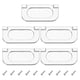 thumbnail image 1 of Uxcell Tirador de Anillo Empotrado de Bajo Perfil para Cajones Tirador de Aleación de Zinc para Muebles Armarios Cómodas Cepillado, 1 of 7