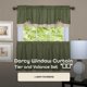 thumbnail image 2 of Juego de cortinas para ventana ACHIM Darcy verde/camel con filtrado de luz, 2 of 6