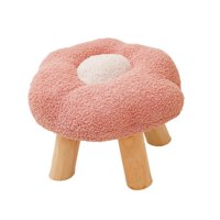 Bothyi - Reposapiés Puf Dibujos Animados Flor En Forma De Sofá Reposapiés Para Sala De Juegos Mesita De Noche Porche Rosa