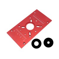 Ioensy - Placa De Inserción Para Mesa De Fresado M8, Placa Abatible Para Mesa De Fresado, Ligera, Roja