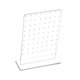 thumbnail image 5 of Estante De Exhibición De Pendientes Con 72 Agujeros, Soporte De Almacenamiento Para Pendientes, Tienda De Dormitorio, Transparente, 5 of 5