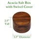 thumbnail image 3 of Caja de sal o especias Lipper International, madera de acacia, 100 ml, 3 of 8