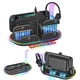 thumbnail image 1 of Base de carga para Switch 2, estación organizadora multifuncional con ventilador para enfriar la consola, cargador para 4 controles Joypad y Pro Controller, almacenamiento para cámara de Switch2, 1 of 9