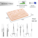 thumbnail image 2 of Kit Practica De Suturas Capas 14 Cortes Pinzas Quirurgicas, 2 of 5