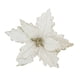 thumbnail image 3 of Flores Artificiales Colgantes De Flores Navideñas Con Purpurina Para Ramos De Interior Del Hogar Blanco, 3 of 3