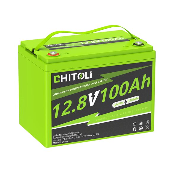 Batería LiFePO4 CHITOLI 12V 100Ah con BMS integrado