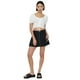 thumbnail image 1 of Falda Mujer Short Tableado Negro Corona, 1 of 5