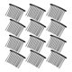 thumbnail image 1 of Unique Bargains 12 Piezas Peines Laterales para el Cabello Antideslizantes Accesorios de Metal 2" Negro, 1 of 6