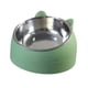 thumbnail image 5 of Comedero para mascotas, recipiente antideslizante de acero inoxidable de 15 degree, cuenco protector para el cuello, plato de alimentación, cuenco , VERDE, 5 of 5