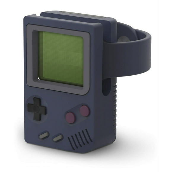 Soporte de sobremesa para Apple Watch Soporte de carga Patrón retro Base de carga para IWatch 8 7 6 5 4 3 2 SE Base de silicona-Azul