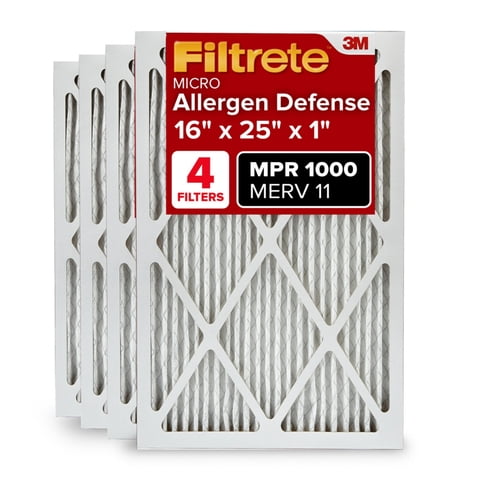 Filtro De Aire Filtrete 40X63X2 Cm Merv 11 Mpr 1000 Paquete De 4