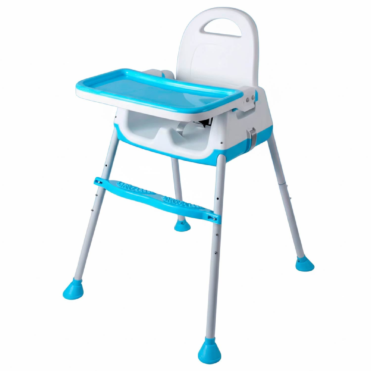 Mundo Online - Silla Comer Bebe Altura Regulable Easy Travel Celeste