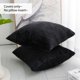 thumbnail image 2 of PiccoCasa 2Pcs Fundas de Cojín de Pana Decorativas Fundas de Almohada Suaves Negras 20"x20", 2 of 6