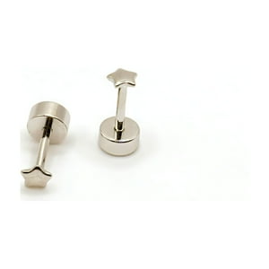 Tiana Joyas - Aros De Estrella De 3Mm De Plata 925