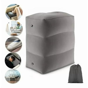 Genérica - Almohada Cojín Cama Inflable Para Viajes Avión, Auto, Bus. Blanco