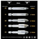 thumbnail image 3 of Set Brocas Extractor Tornillos Pernos Rotos Cabeza Rodada, 3 of 3