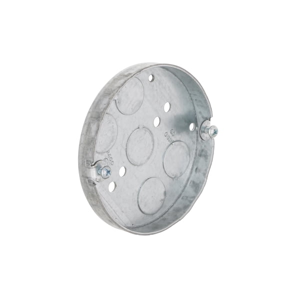 Caja de techo RACO 8293, 1,3 cm de profundidad, redonda de 10 cm, gris