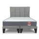 thumbnail image 2 of Cama 2 Plazas Europea América Slim Respaldo Atenas  150x190x50 Cm Tela Gris, 2 of 6