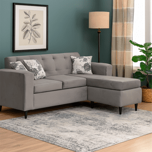 Focus - Seccional Intercambiable Roma Felpa Gris