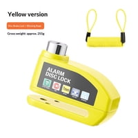 Xusx111 - Cerradura De Disco De Alarma Con Alarma 110Db, Cerradura De Disco De Motocicleta Impermeable Anti Robo Con Cable De Recordatorio, Cerradura De Rueda De Motocicleta Para Motocicleta / Motocic
