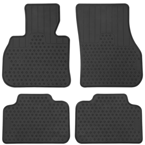 Alfombrillas de piso Lwope para Mini Cooper F60 2017‑2024, negras, de caucho