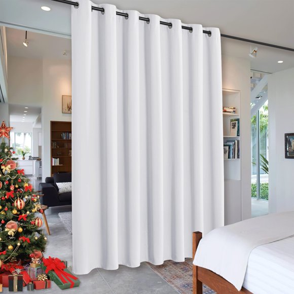 Cortina separadora de ambientes RYB HOME, blanco grisáceo, 254 x 213 cm