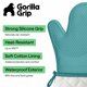 thumbnail image 2 of Manopla para horno GORILLA GRIP 32x21 cm Turquesa 550 °F, 2 of 9