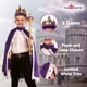 thumbnail image 3 of Disfraz para niños con corona y bata de rey de los Estados Unidos, color morado, 3 of 3
