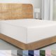thumbnail image 1 of Sábana Ajustable Queen Orgánica Marfil de California Design Den, 1 of 8