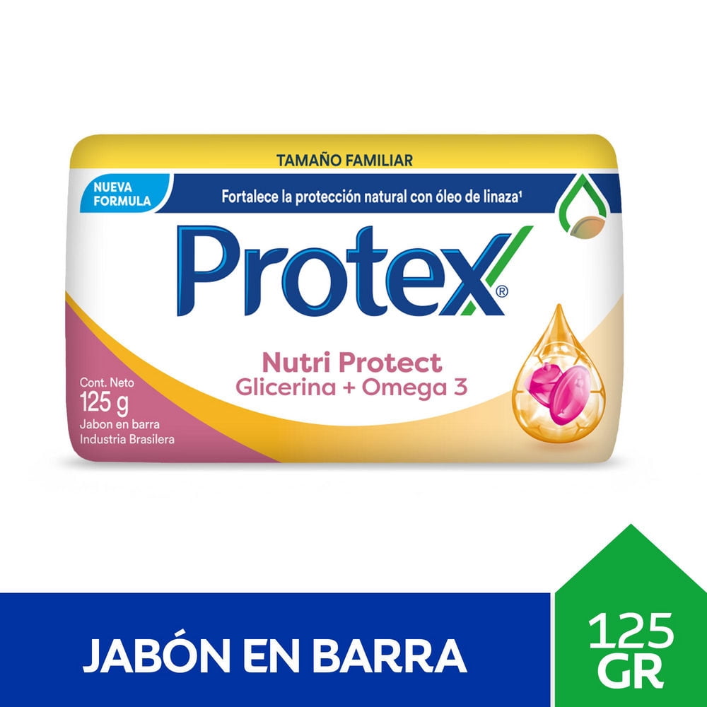Colgate-Palmolive - Jabón En Barra Protex Nutri Protect Omega 3 125Gr