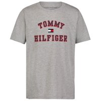 Camiseta Tommy Hilfiger De Manga Corta Para Niños, Color Gris Universitario, 14-16 Años