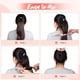 thumbnail image 5 of Paquete de 4 moldes para hacer moños, esponja de espuma con forma de oreja de conejo, donut francés, herramienta para peinar el cabello, rizador de moños, accesorios para mujeres y niñas (patrón de pu, 5 of 7