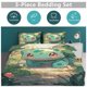 thumbnail image 5 of Bulb_asaur Print Bedding Set Pattern Duvet Cove Set 3 Pieces 1 Quilt Cover And 2 Pillowcases for Women Men Teens, 5 of 5