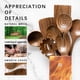 thumbnail image 4 of Juego de Utensilios de Madera de Acacia Hefild – 8 Piezas, 4 of 5