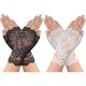 thumbnail image 1 of obmwang 2 pares de guantes de encaje sin dedos para mujer con diseño floral, 1 of 3