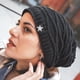 thumbnail image 4 of Gorro unisex de algodón con relieve azul y forro chiporro, 4 of 5