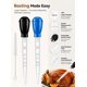 thumbnail image 4 of Jeringa de cocina para pavo KJM FASHION 28 cm (2 unidades) + cepillo, 4 of 6